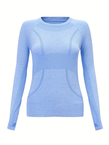 Dames Hardloopshirt Lange Mouwen Sneldrogend Fitness - StudioMarella