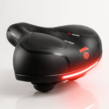 Comfortabel Fietszadel met Reflector – Ergonomisch Geveerd Waterdicht Design voor Dames en Heren Fietsen
