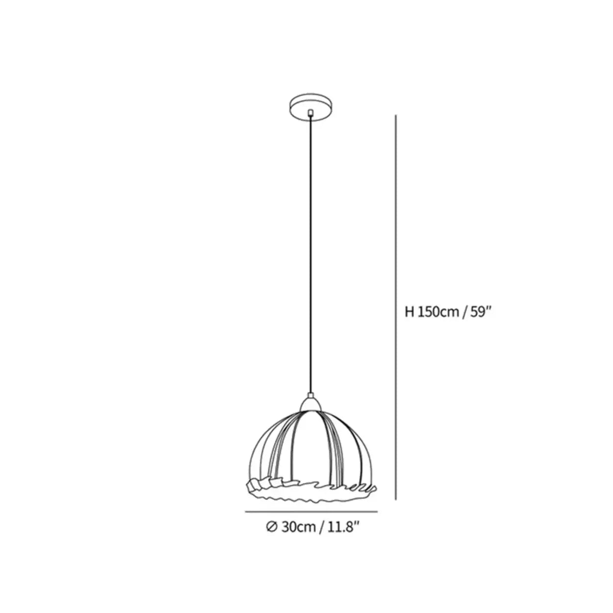 Hanglamp Wabi Sabi Hout En Witte Stoffen Kap Scandinavisch E27