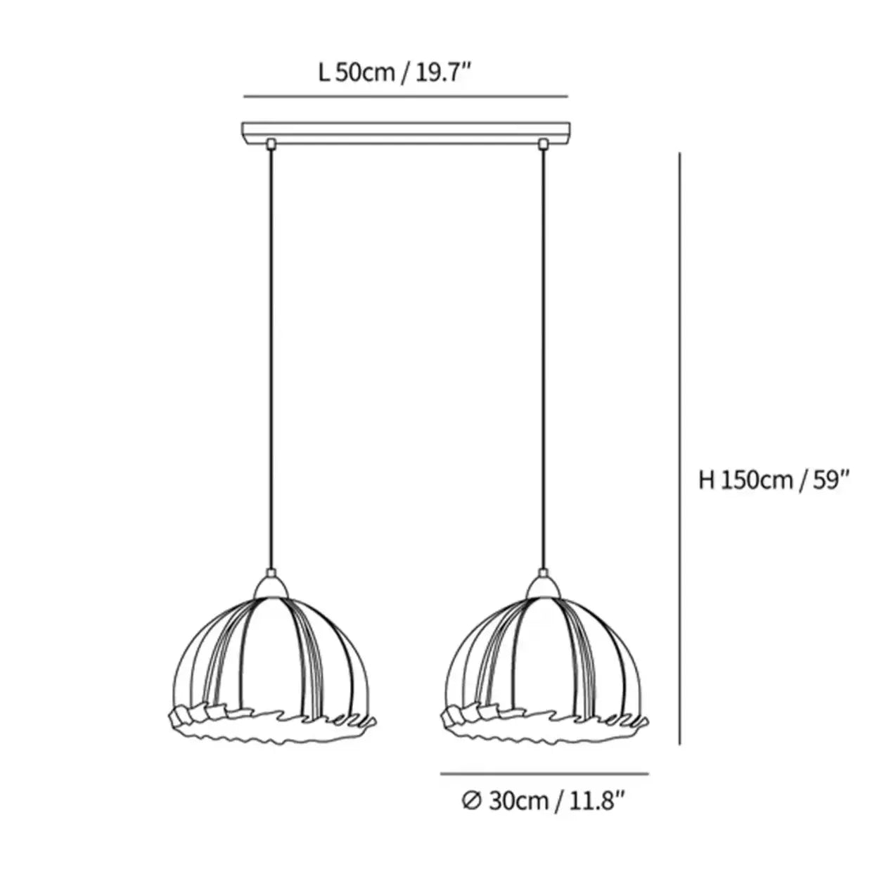 Hanglamp Wabi Sabi Hout En Witte Stoffen Kap Scandinavisch E27
