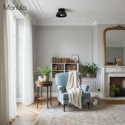Minimalistische Plafondlamp Dome voor Compacte Ruimtes – Opbouwspot Beschikbaar in Meerdere Kleuren