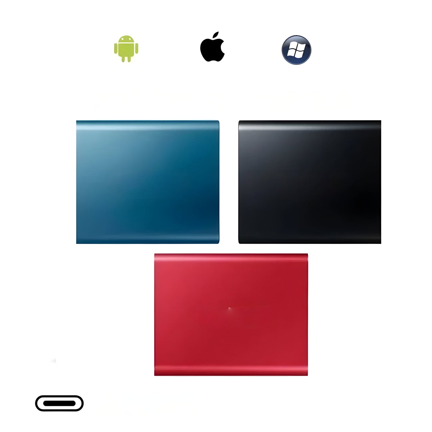 Draagbare SSD 512GB USB-C Externe Harde Schijf Ultrasnel voor Laptop & PC