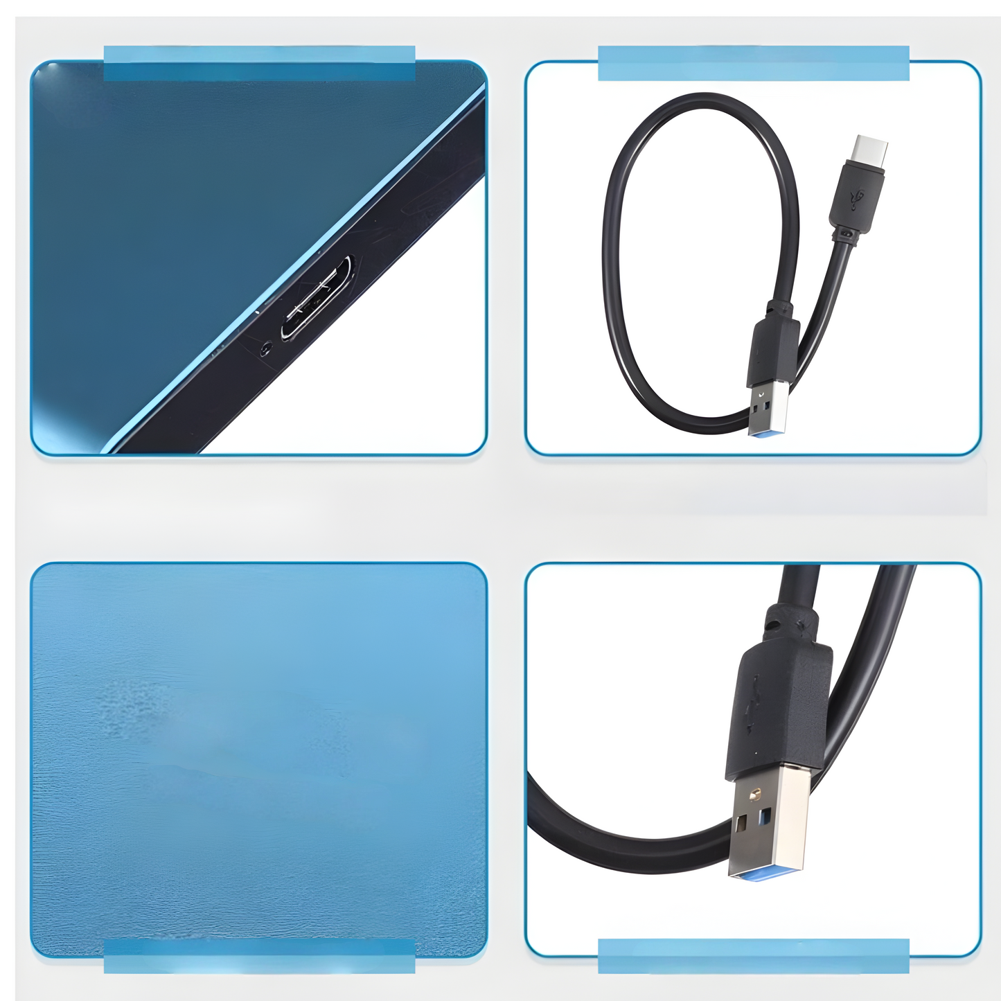 Draagbare SSD 512GB USB-C Externe Harde Schijf Ultrasnel voor Laptop & PC