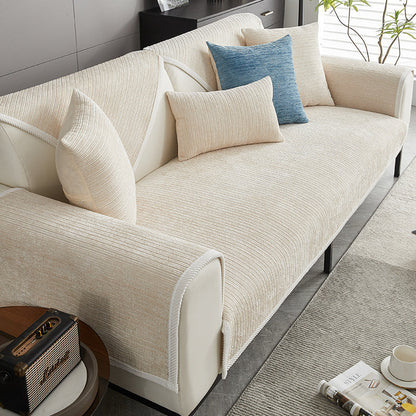 Chenille Bankhoes Wasbaar Huisdiervriendelijk 1-Zits 2-Zits 3-Zits Antislip Beschermer Grijs Beige Blauw Groen Oranje