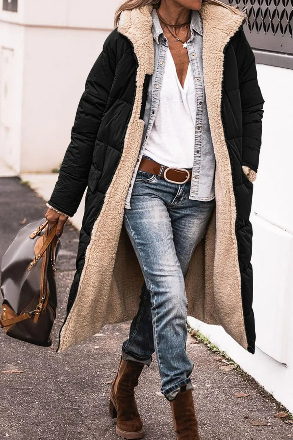 Stijlvolle Wollemantel Fina Modieus Design