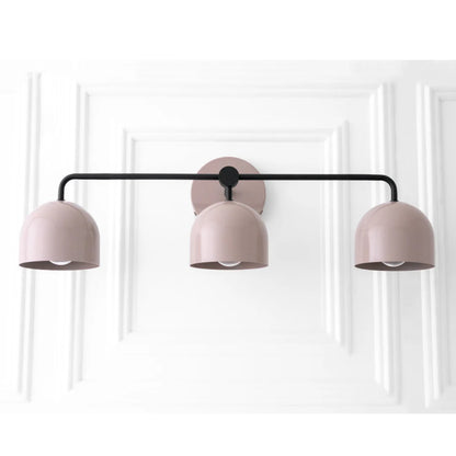 Koepelkapjes Wandlamp Modern Scandinavisch Metaal Zwart Messing 2-3 Lichtpunten Badkamer Hal Slaapkamer Sfeerverlichting