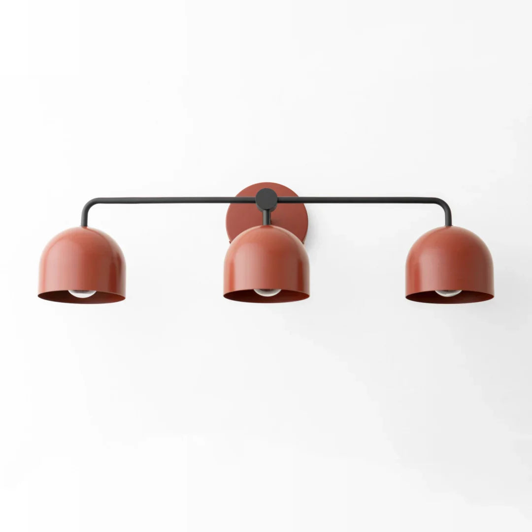 Koepelkapjes Wandlamp Modern Scandinavisch Metaal Zwart Messing 2-3 Lichtpunten Badkamer Hal Slaapkamer Sfeerverlichting