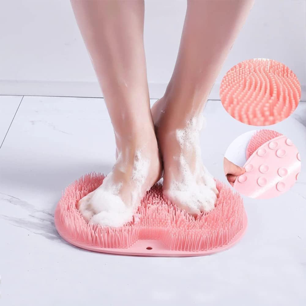 Siliconen Voetmat met Massagenopjes voor Douche Voetreiniging Acupressuur Stimulatie Badkamer Wellness