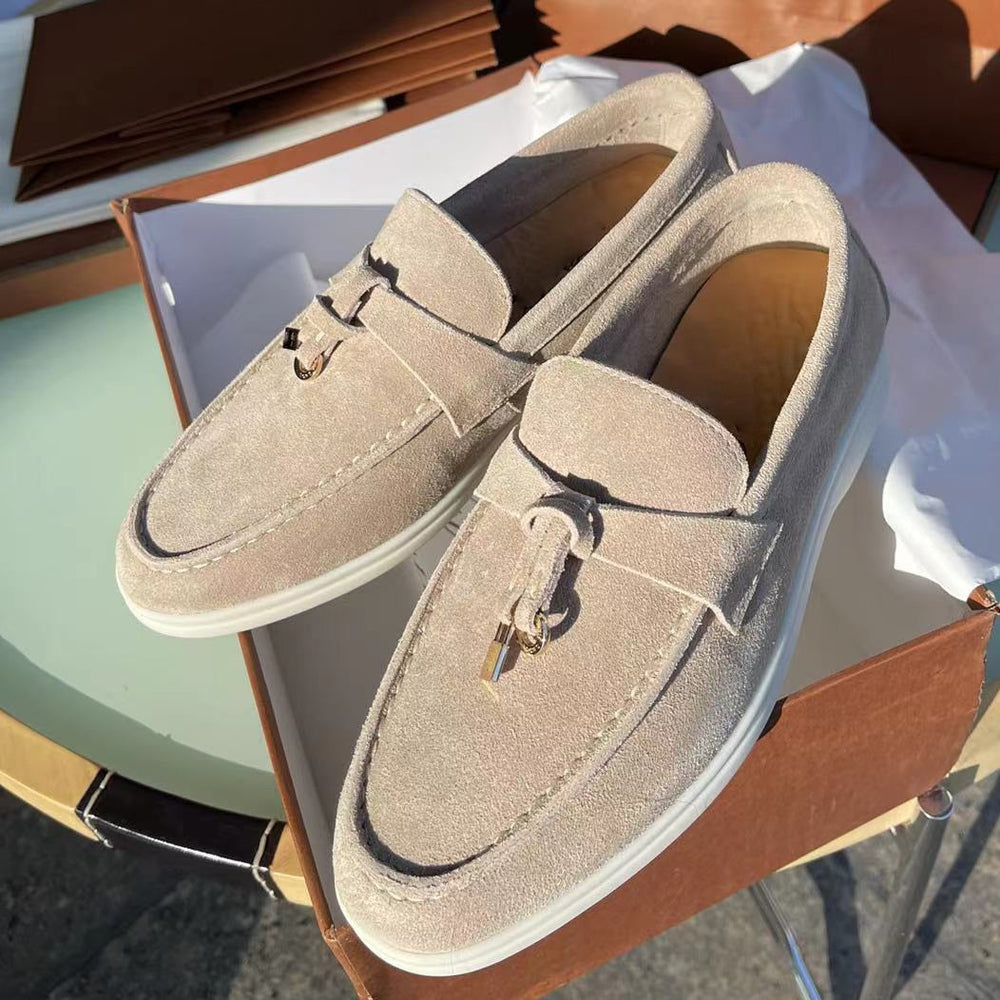 Dames Suède Loafers Luxe Comfortabel - StudioMarella