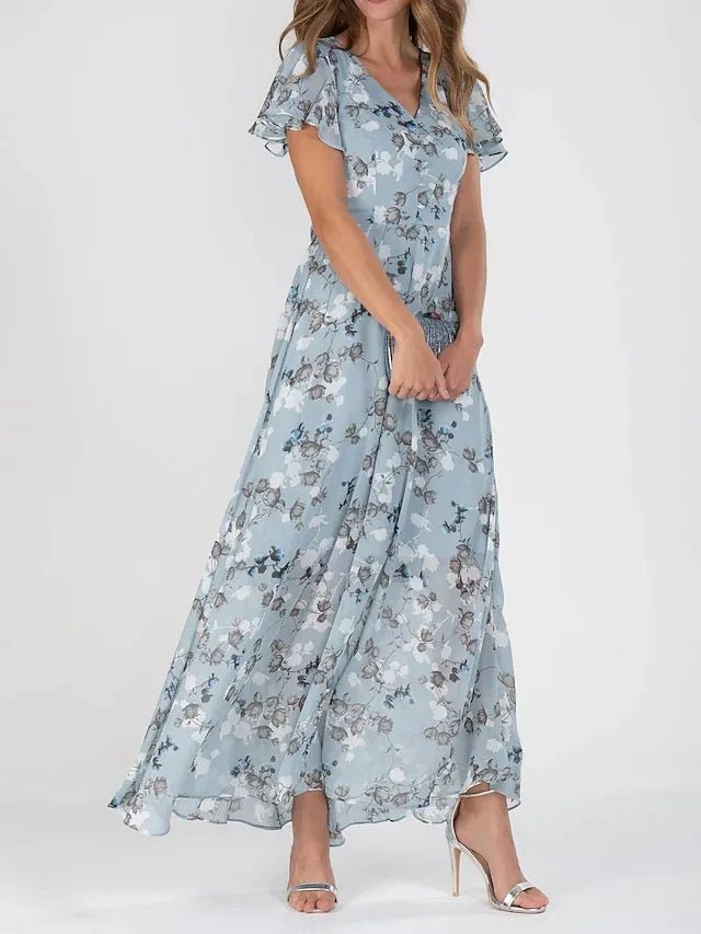 Lange Maxi Jurk met Mouwen voor Vrouw - StudioMarella