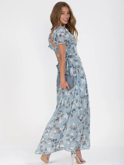 Lange Maxi Jurk met Mouwen voor Vrouw