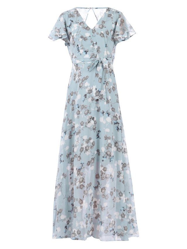 Lange Maxi Jurk met Mouwen voor Vrouw
