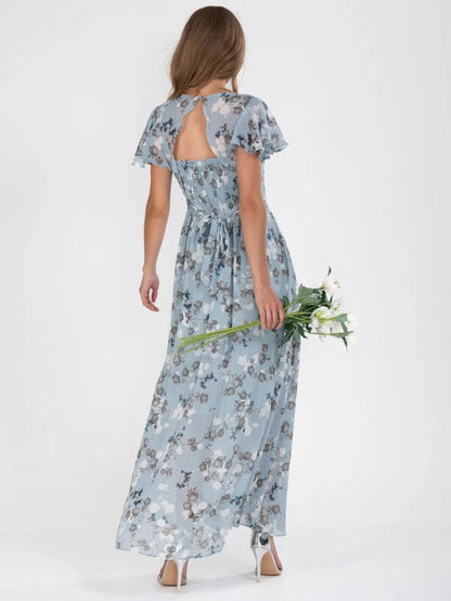 Lange Maxi Jurk met Mouwen voor Vrouw