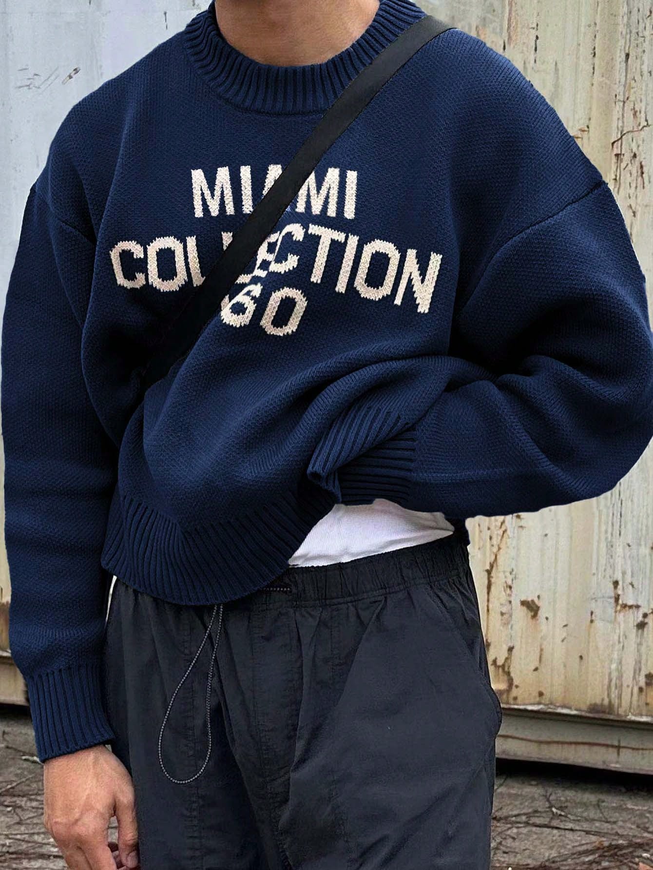 Heren Trui Ronde Hals Gebreid STREETWEAR Stijl - StudioMarella