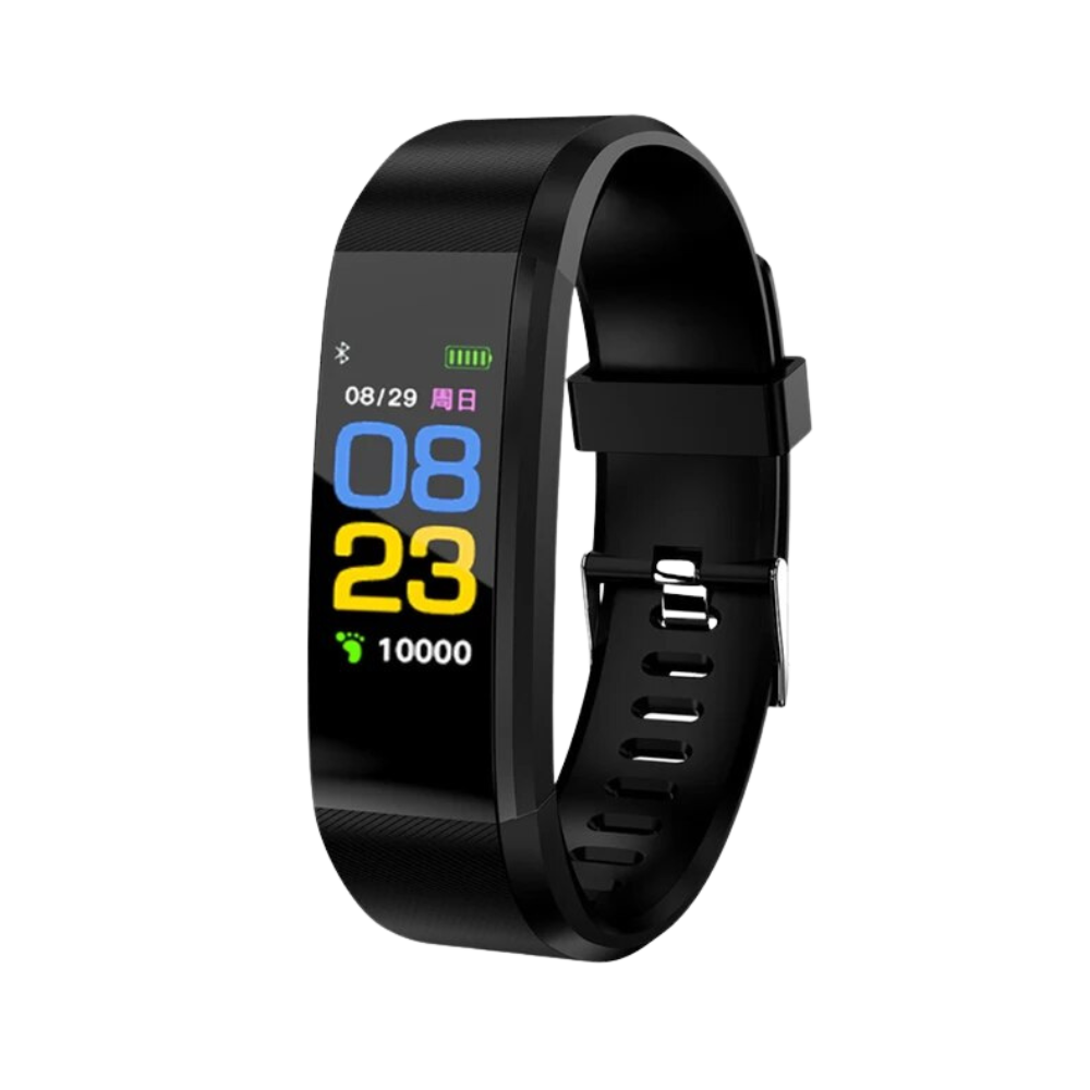 Digitaal Polshorloge met Hartslagmeter Stappenteller en Gezondheidstracking voor Senioren Actieve Levensstijl