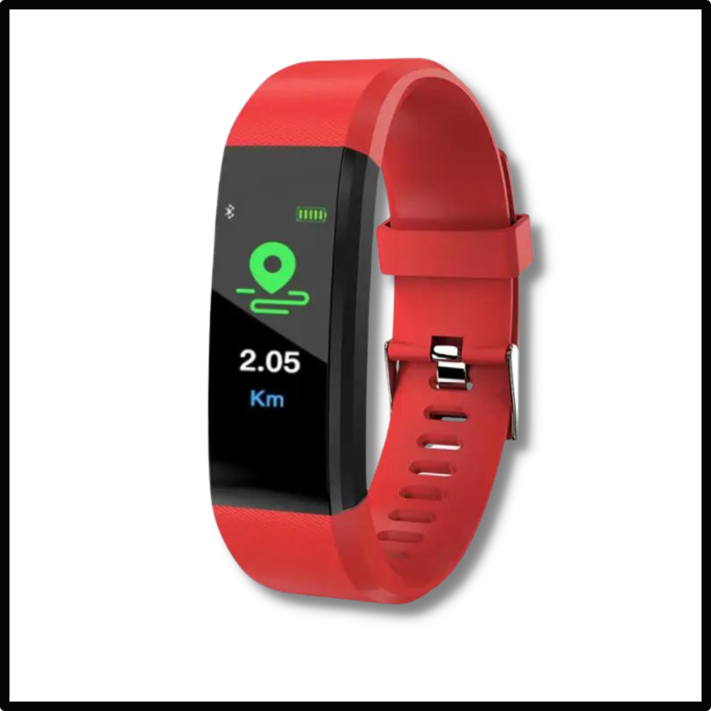Digitaal Polshorloge met Hartslagmeter Stappenteller en Gezondheidstracking voor Senioren Actieve Levensstijl