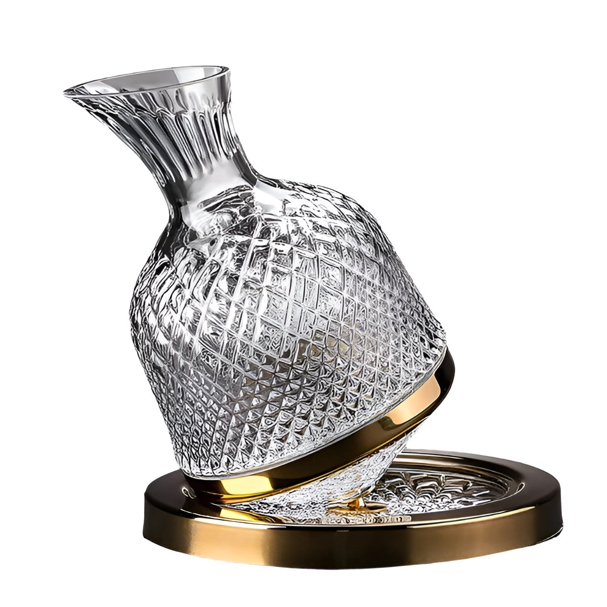 Wijnkaraf Kristalglas 1500ml 360° Draaibaar Transparant Decanteerkaraf Wijn Water Tafel Cadeau Diner