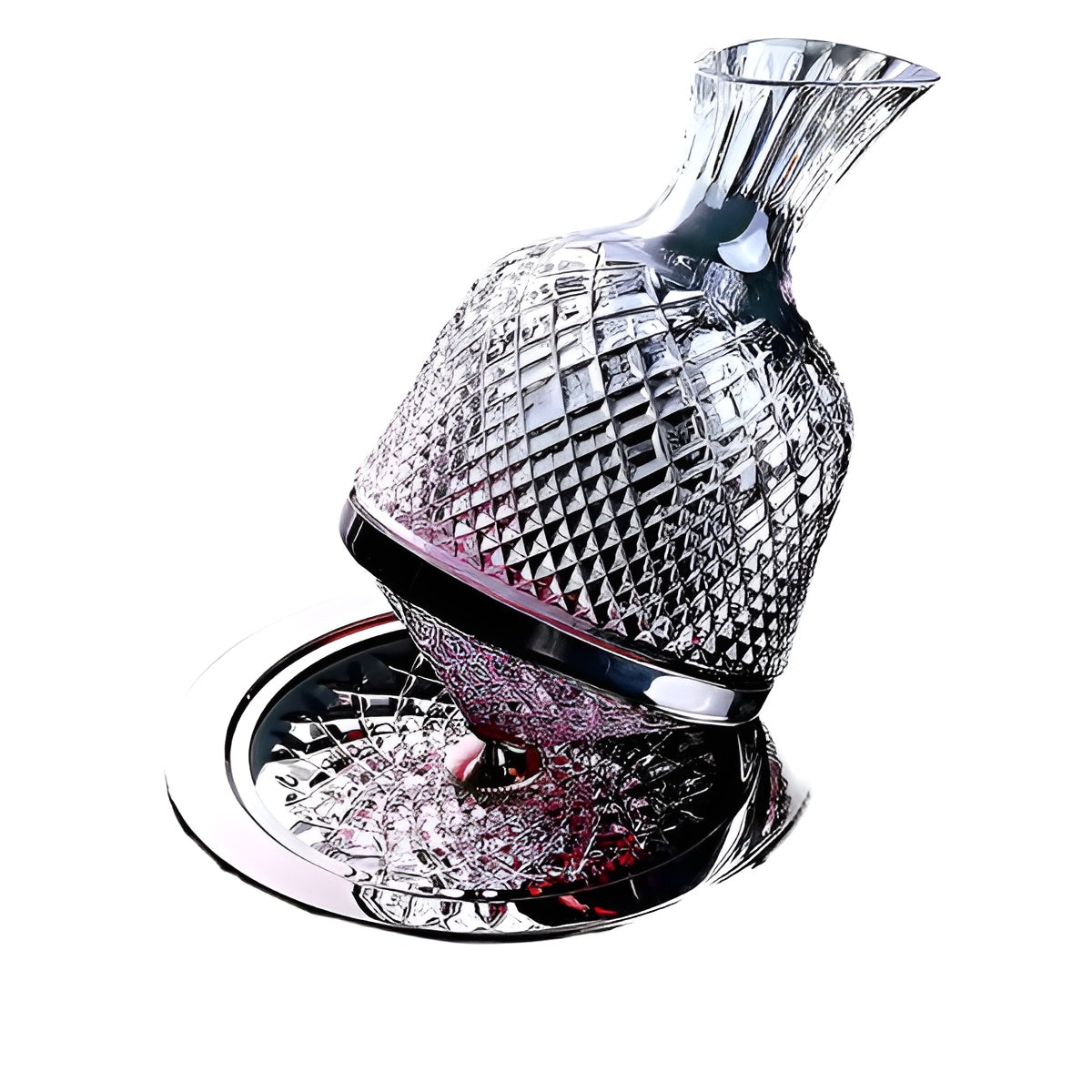 Wijnkaraf Kristalglas 1500ml 360° Draaibaar Transparant Decanteerkaraf Wijn Water Tafel Cadeau Diner