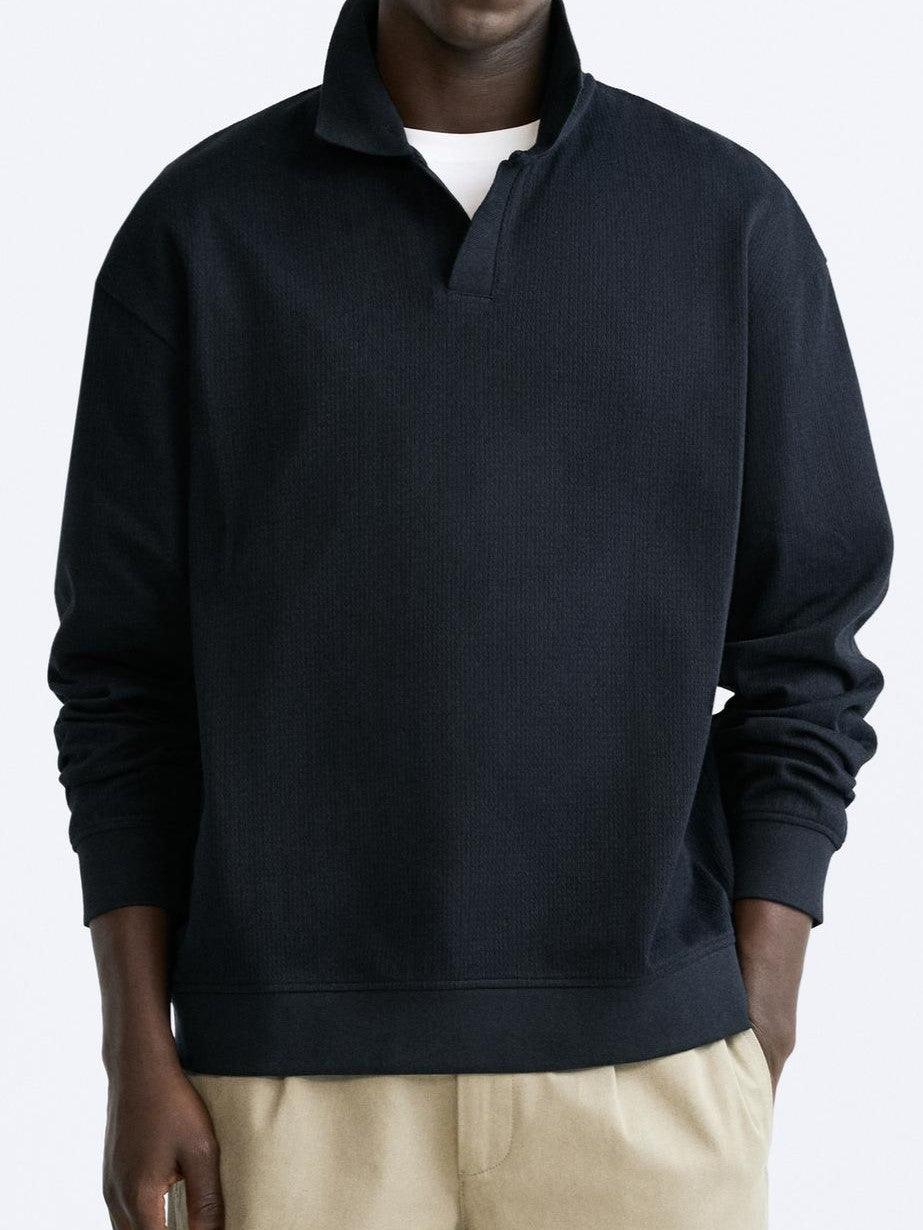 Beige Pullover met Polokraag voor Elegante Look