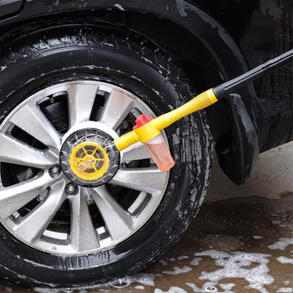 360° Roterende Autowasset met Telescopische Steel en Microfiber Washandschoen | Professionele Auto Schoonmaakborstel voor Buiten