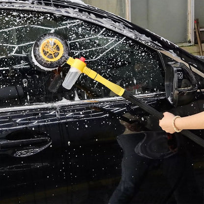 360° Roterende Autowasset met Telescopische Steel en Microfiber Washandschoen | Professionele Auto Schoonmaakborstel voor Buiten