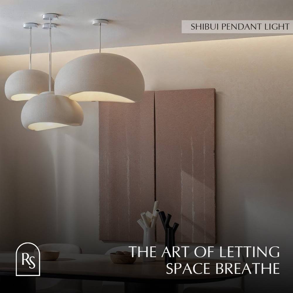 Japanse Minimalistische Hanglamp Met Organische Vorm En Zachte Sfeerverlichting