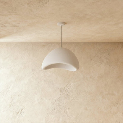 Japanse Minimalistische Hanglamp Met Organische Vorm En Zachte Sfeerverlichting