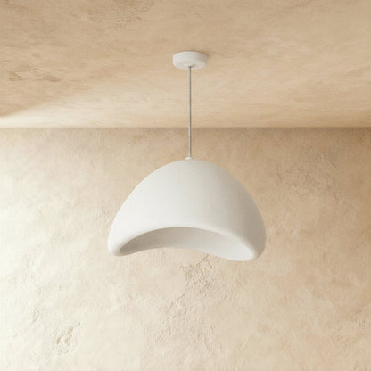 Japanse Minimalistische Hanglamp Met Organische Vorm En Zachte Sfeerverlichting