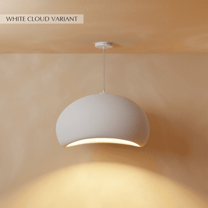 Japanse Minimalistische Hanglamp Met Organische Vorm En Zachte Sfeerverlichting