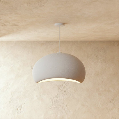 Japanse Minimalistische Hanglamp Met Organische Vorm En Zachte Sfeerverlichting