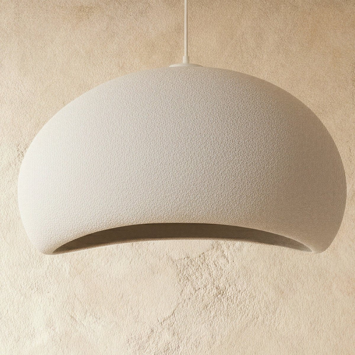 Japanse Minimalistische Hanglamp Met Organische Vorm En Zachte Sfeerverlichting