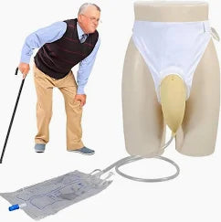 Herbruikbare Urineopvangzak 1000ml Medisch Siliconen Incontinentiezorg Mobiliteit Mannen Vrouwen Comfort
