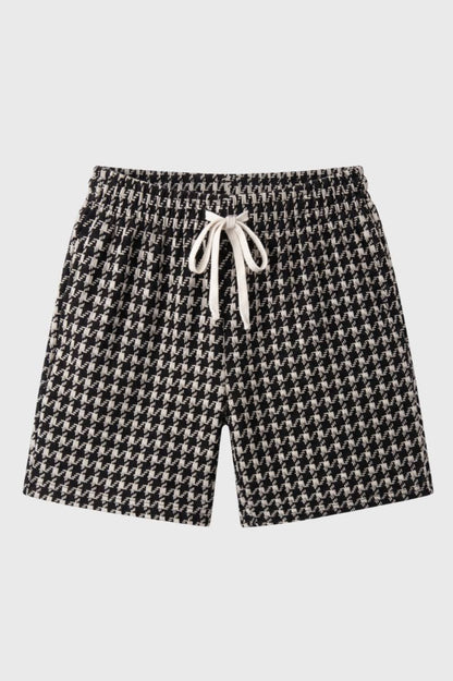 Shorts Heren Geruit met Trekkoord Comfortabele Zomerkleding - StudioMarella