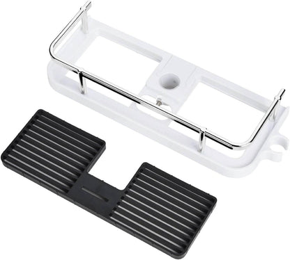 Verstelbare douche organizer voor douchestang zonder boren met haken en snelle waterafvoer
