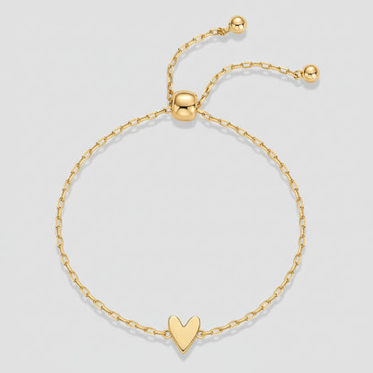 Gouden Hart Armbanden Set voor Moeder en Dochter - Partnerarmbanden met Symbolische Hartbedel - Hypoallergeen 14K Verguld of Verzilverd - Cadeau voor Familie Vriendschap Verjaardag
