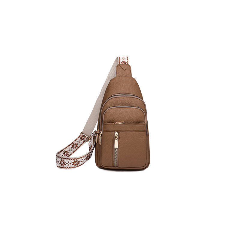 Casuele Schouder tas met Ritsluiting