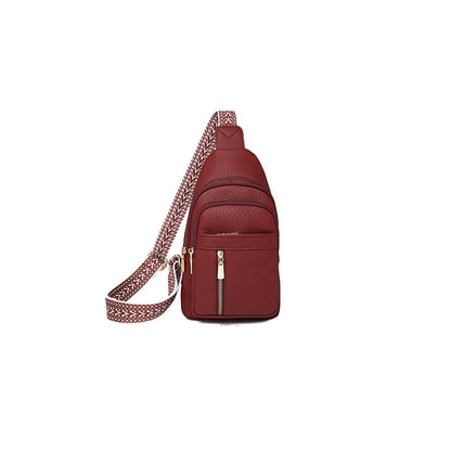 Casuele Schouder tas met Ritsluiting