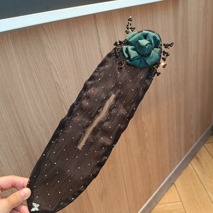 Haarknot Styling Set 7-delig in Satijn met Flexibele Draadkern voor Elegante Kapsels Zonder Hitte
