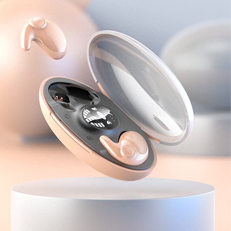 Bluetooth 5.3 Slaap Oordopjes Ultra Compact Draadloos Muziek In-Ear Onzichtbaar Geluidsdemping Handsfree Nachtrust Comfortabel Hardlopen Sport