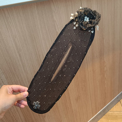 Haarknot Styling Set 7-delig in Satijn met Flexibele Draadkern voor Elegante Kapsels Zonder Hitte