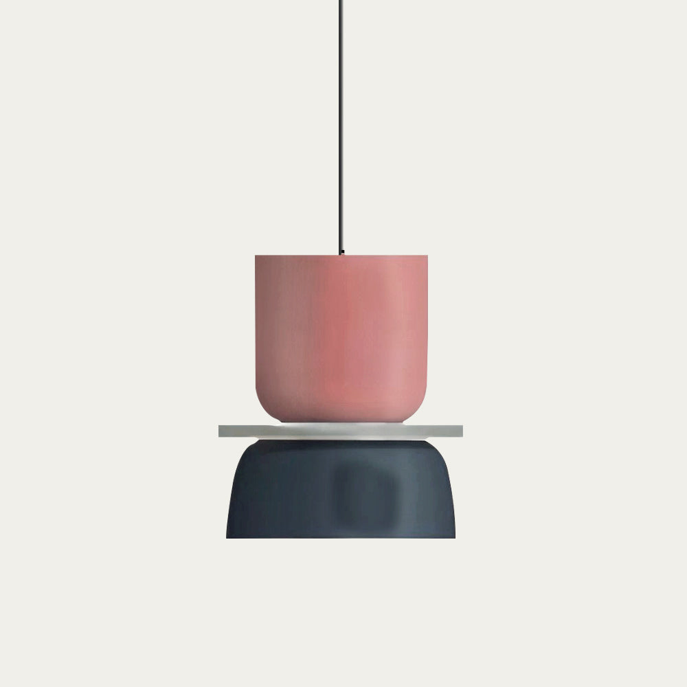 Hanglamp Nordic Color Block Aluminium Acryl Macaron 29cm E27