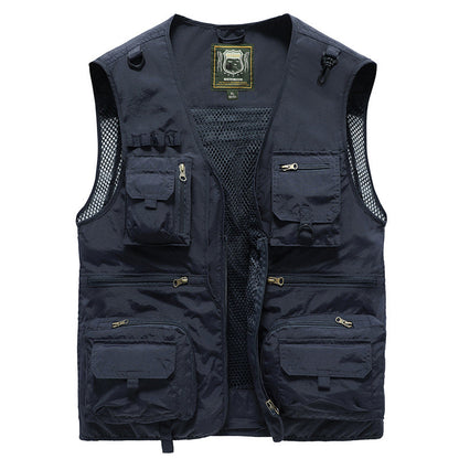 Gilet Cargo Heren met Taschen en Ritsen