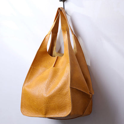Dames Schoudertas Groot Faux Leer Vintage Look