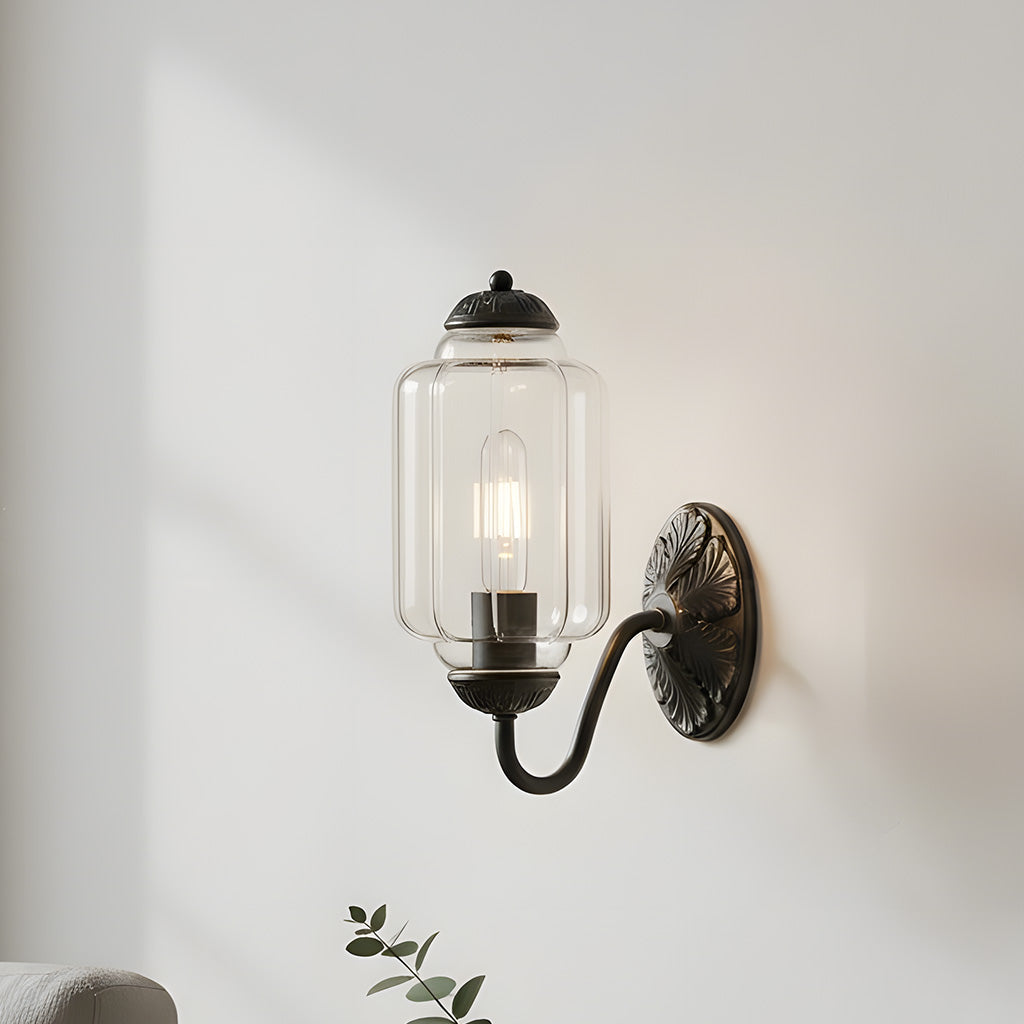 Vintage Wandlamp met Melkglas en Geolied Messing – Klassieke Retro Verlichting voor Hal, Slaapkamer, Woonkamer