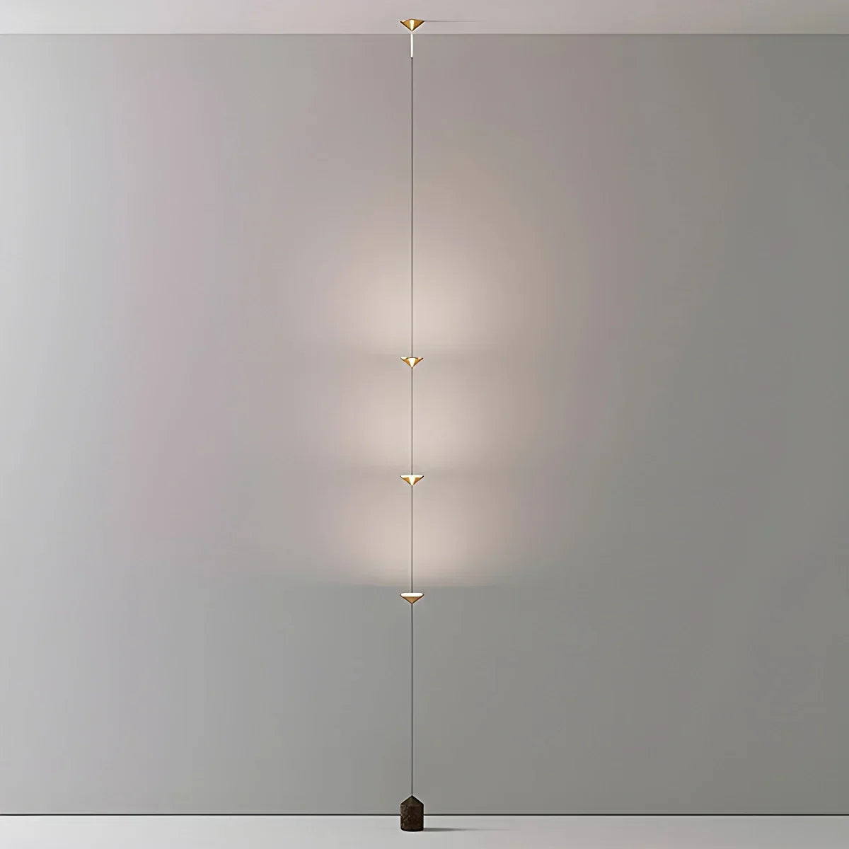 Vloer Tot Plafond Lamp 4 Lichtpunten LED 2,5-3,2 m Woonkamer Slaapkamer Werkkamer Minimalistische Staande Lamp Sfeerverlichting
