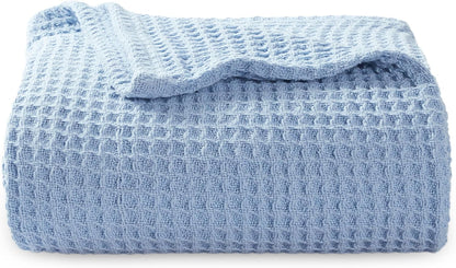 Lichtgewicht Katoenen Wafelplaid Tweepersoonsbed Zacht Ademend Deken Scandinavisch Design 90x90 cm Woonkamer