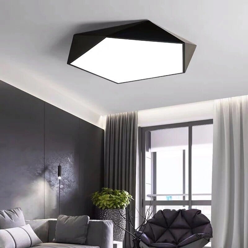 Moderne Geometrische LED-Plafondlamp – Scandinavisch Design in Meerdere Kleuren en Maten