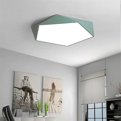 Moderne Geometrische LED-Plafondlamp – Scandinavisch Design in Meerdere Kleuren en Maten