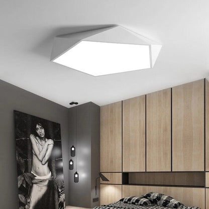 Moderne Geometrische LED-Plafondlamp – Scandinavisch Design in Meerdere Kleuren en Maten
