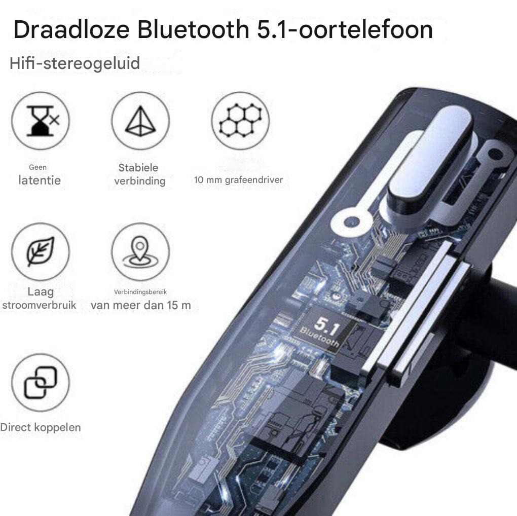 Draadloze Headset met Dubbele Microfoon en Geluidsonderdrukking voor Heldere Gesprekken Thuiswerken Kantoor